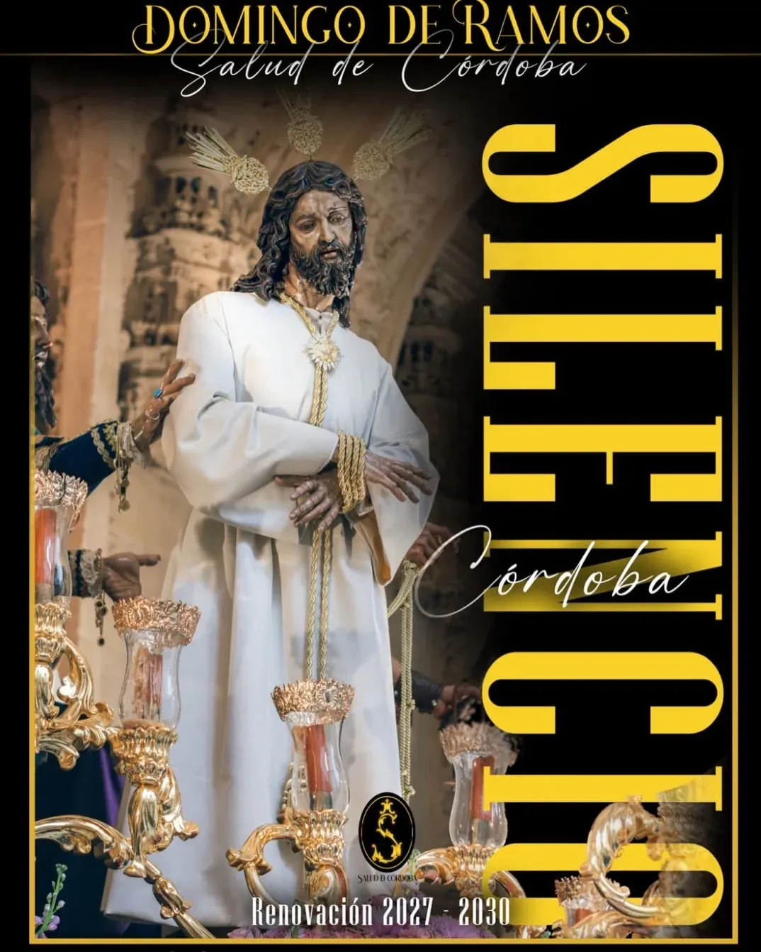 Cartel del Domingo de Ramos: Ntro. Padre Jesús del Silencio en el Desprecio de Herodes